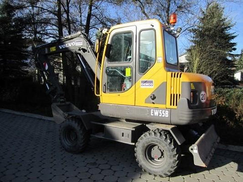 Volvo Ew55b Compact Wheel Excavator Service Repair Manual Pdf Download