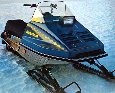 1977 KAWASAKI SNOWMOBILE REPAIR MANUAL