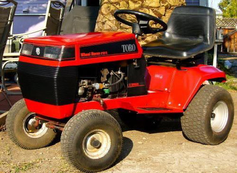 TORO WHEEL HORSE 212H RIDE ON MOWER SERVICE REPAIR MANUAL - Best Manuals