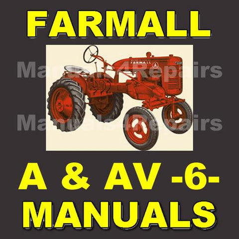 IH FARMALL A AV TRACTOR 6 Service Manual