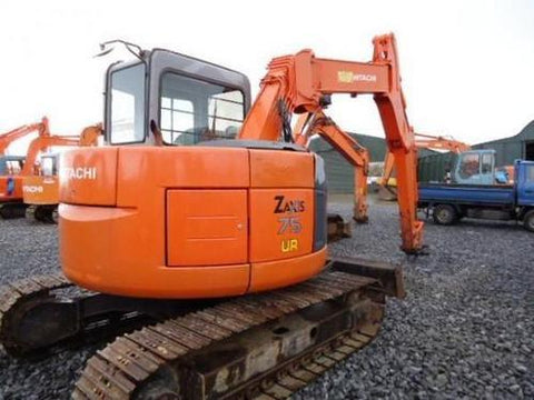 HITACHI ZAXIS ZX 75US-A 75UR EXCAVATOR SERVICE MANUAL SET