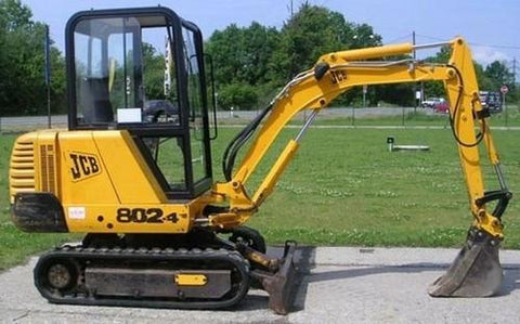 Jcb 802 802.4 802 super Mini Excavator Service Repair Workshop Manual Instant Download