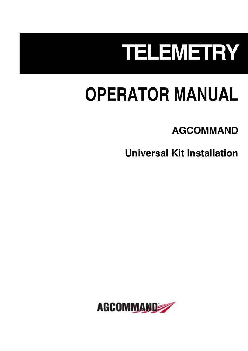 AGCOMMAND Telemetry Universal Kit Installation - Reliable-Store
