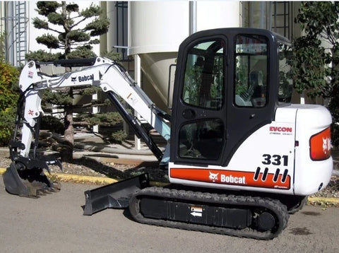 Bobcat 331 331E 334 Midi Excavator Electrical & Hydraulic Schematic Manual