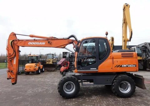 Doosan DX140W Wheel Excavator Electrical Schematic Diagram Manual