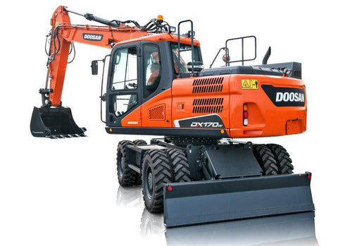Doosan DX170W-3 Wheel Excavator Electrical Schematic Diagram Manual