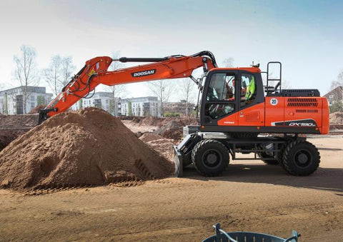 Doosan DX190W Wheel Excavator Electrical 7 monitor Schematic Diagram Manual