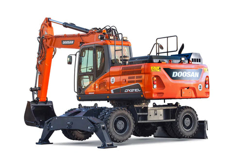 Doosan DX210W Wheel Excavator Electrical 7 monitor Schematic Diagram Manual