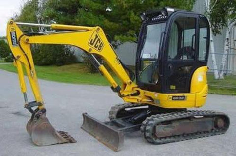 JCB 8027Z 8032Z Mini Excavator Service Repair Manual