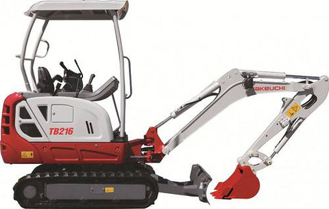 Takeuchi TB216 Mini Compact Excavator Workshop Service Repair Manual