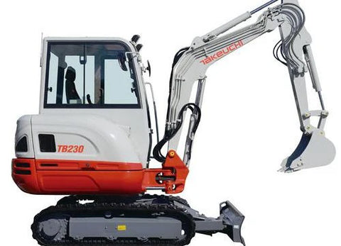Takeuchi TB230 Mini Compact Excavator Workshop Service Repair Manual
