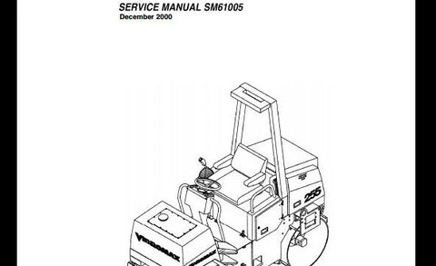 Vibromax 255 265 Tandem Roller Workshop Service Repair Manual
