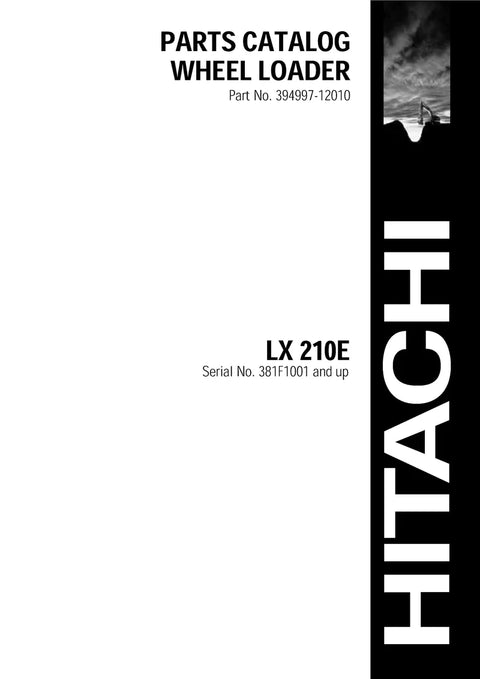Hitachi LX210E-1 Basic Wheel Loader Parts Manual