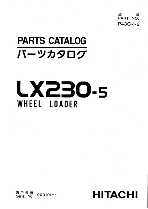 Hitachi LX230-5 Wheel Loader Parts Manual