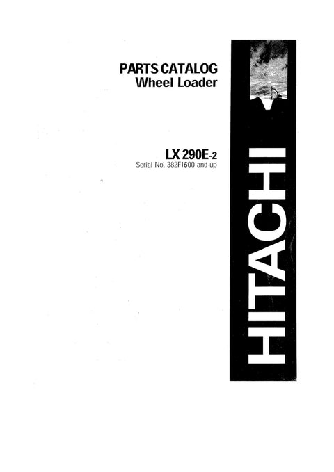 Hitachi LX290E-2 Basic Wheel Loader Parts Manual
