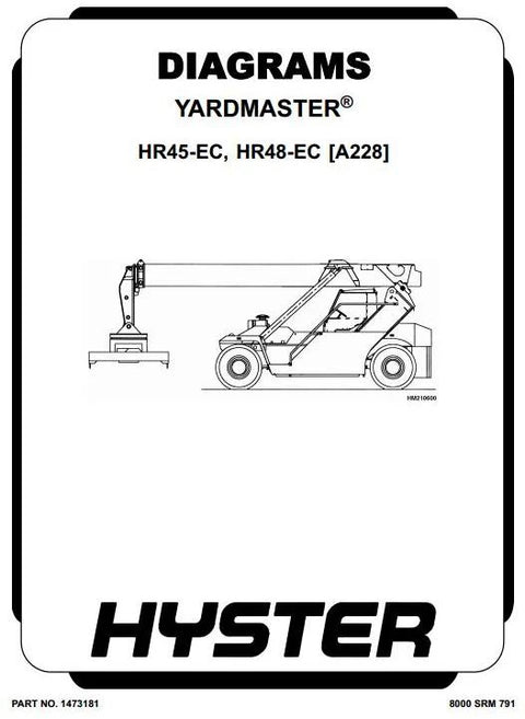 Hyster HR45-EC, HR48-EC Diesel Counter Balanced Truck Type A228 Workshop Service Repair Manual