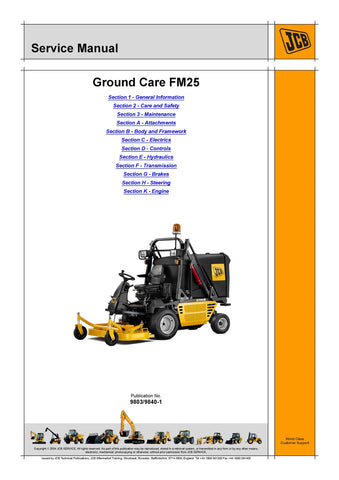 JCB 354, 360 Compact Tractor Service Repair Manual