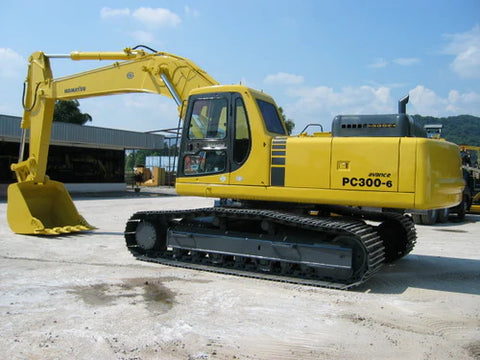 KOMATSU PC300LC-6 PC300HD-6 HYDRAULIC EXCAVATOR SERVICE REPAIR MANUAL + OPERATION & MAINTENANCE MANUAL