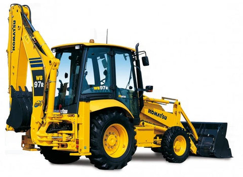 Komatsu WB97R-5EO Backhoe Loader Operation and Maintenance Service Repair Manual