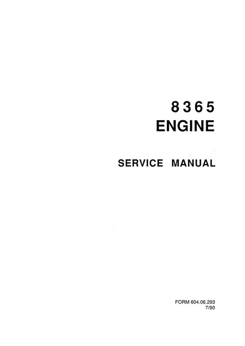 New Holland 8365 Engine Service Repair Manual
