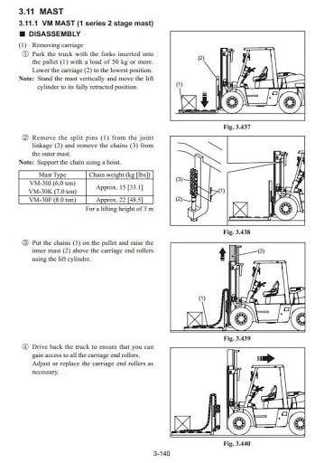 Nissan L1F6F60Y, L1F6F60V, L1F6F70Y, L1F6F70V, L1F6F80Y, L1F6F80V Diesel Forklift Truck Service Repair Manual