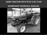 SAME_Tractor_FRUTTETO_II_85_75_60_Workshop_Service_Repair_Manual