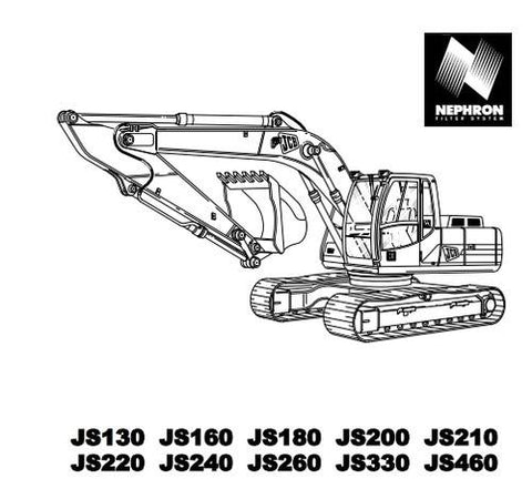 JCB JS130 TO JS460 OPERATOR'S MANUAL