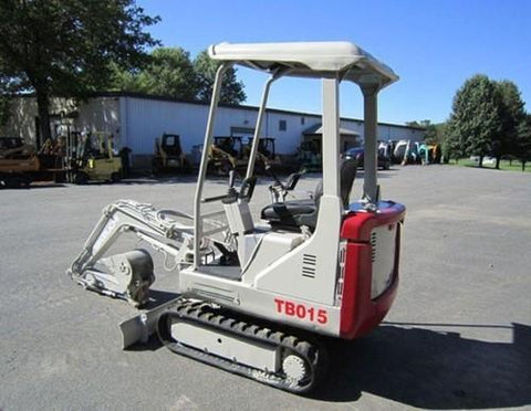 Takeuchi Tb015 Compact Excavator Service Repair Workshop Manual Download