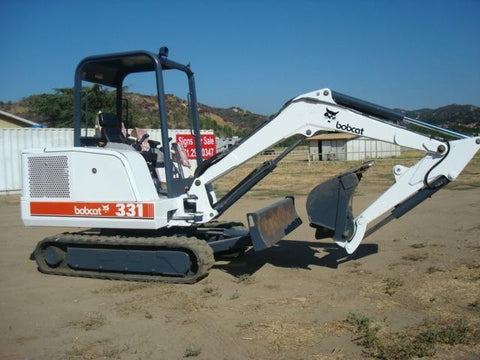 BOBCAT X 331, X 331E, X 334 EXCAVATOR SERVICE REPAIR MANUAL [331 (S/N 512913001 & Above), 331E (S/N 517711001 & Above), 334 (S/N 516711001 & Above)]