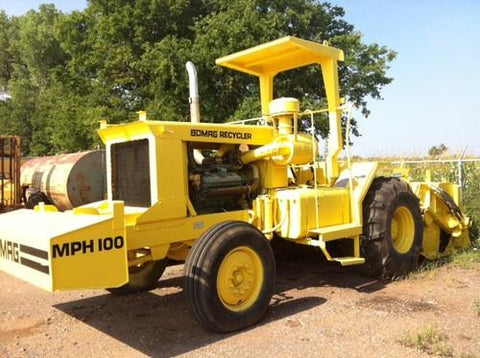 BOMAG MPH100R / MPH100S RECYCLER AND STABILIZER OPERATION & MAINTENANCE MANUAL