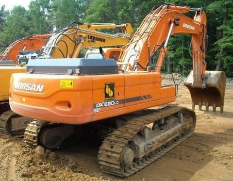 DAEWOO DOOSAN DX480LC, DX520LC EXCAVATOR SERVICE SHOP REPAIR MANUAL