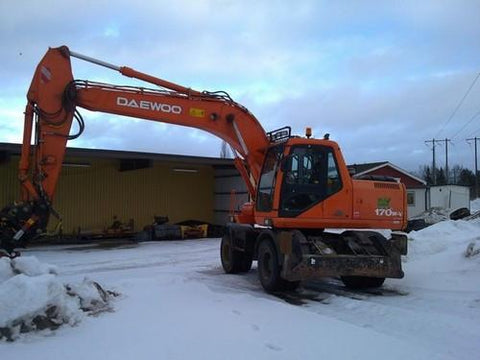 Doosan Daewoo Solar 170W-V Wheel Excavator Service Repair Workshop Manual DOWNLOAD