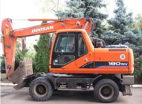 Doosan Daewoo Solar 180W-V Wheel Excavator Service Repair Workshop Manual DOWNLOAD