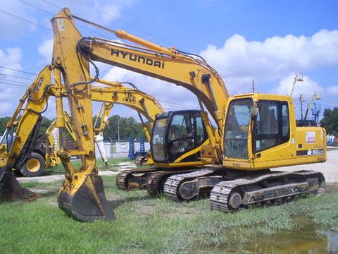 Hyundai R160LC-7A Crawler Excavator Service Repair Workshop Manual DOWNLOAD