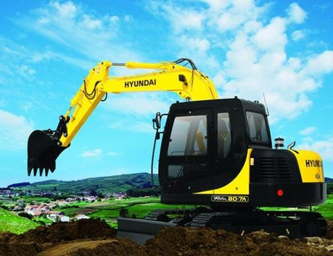 Hyundai R80-7A Crawler Excavator Service Repair Workshop Manual DOWNLOAD
