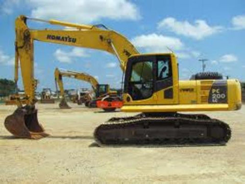 Komatsu PC200-8 and PC200LC-8 operation and maintenance manual.