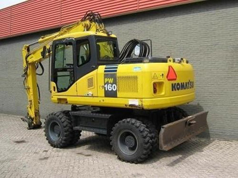 Komatsu PW160-7K Wheeled Excavator Operation & Maintenance Manual DOWNLOAD (SN: K40001 and up)