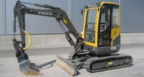 Volvo Ecr38 Compact Excavator Full Service Repair Manual Pdf Download