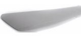 Replacement V611103 Spoiler - Primed, Plastic, Direct fit