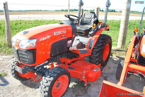 Kubota B2630 Tractor Workshop Service Repair Manual