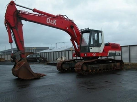 O&K Orenstein & Koppel RH3 - RH9 Hydraulic Crawler Excavator Workshop Service & Repair Manual